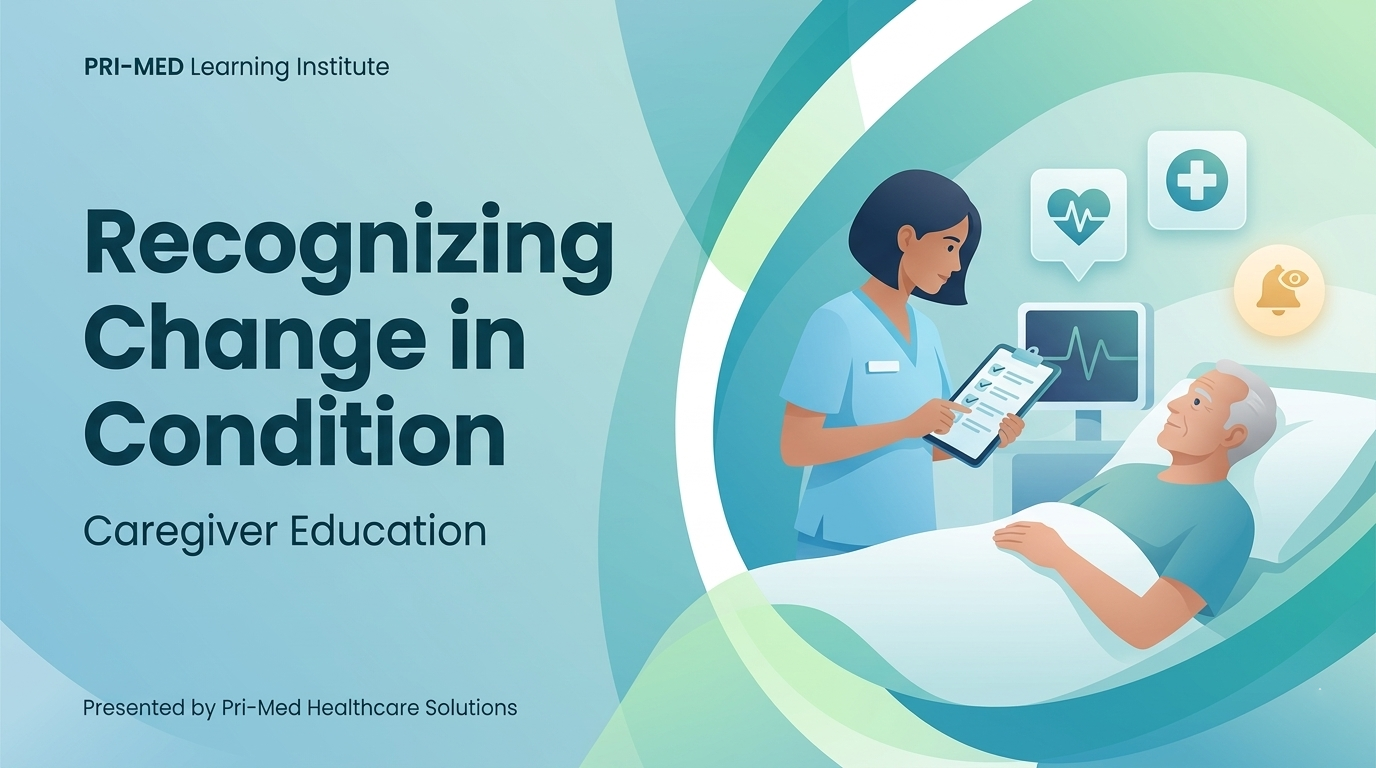 Recognizing Change in Condition